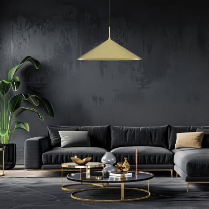 Lustre suspenso por cabo CAPITAL 1xGX53/15W/230V diâmetro 60 cm dourado