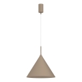 Lustre suspenso por cabo CAPITAL 1xGX53/15W/230V Ø 32 cm taupe