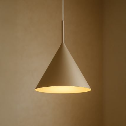 Lustre suspenso por cabo CAPITAL 1xGX53/15W/230V Ø 32 cm taupe