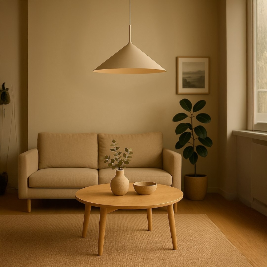 Lustre suspenso por cabo CAPITAL 1xGX53/15W/230V Ø 60 cm taupe