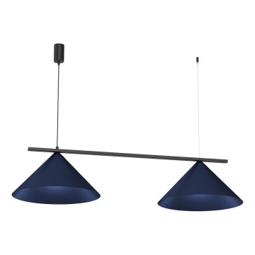 Lustre suspenso por cabo CAPITAL 2xGX53/15W/230V azul