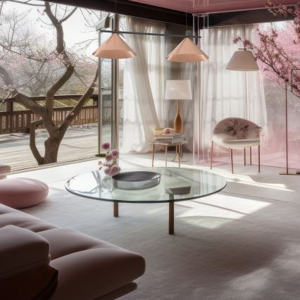 Lustre suspenso por cabo CAPITAL 2xGX53/15W/230V ouro rosé