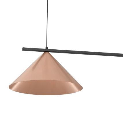 Lustre suspenso por cabo CAPITAL 2xGX53/15W/230V ouro rosé