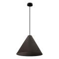 Lustre suspenso por cabo CONO 1xE27/40W/230V, folheado em ébano
