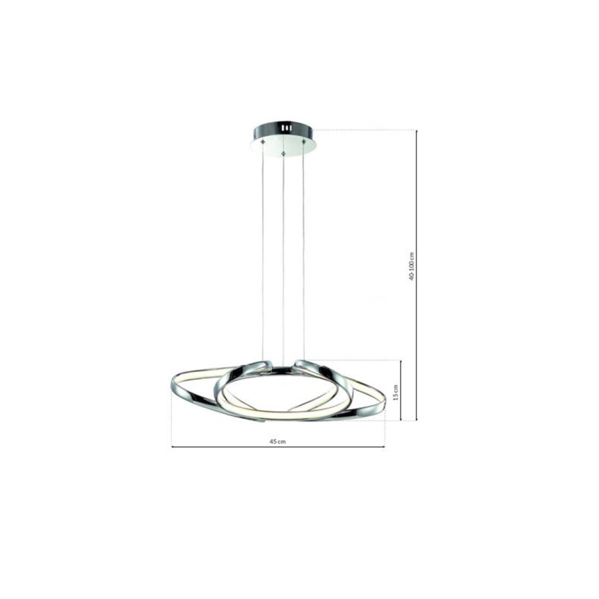 Lustre suspenso por cabo COPERNICUS LED/46W/230V