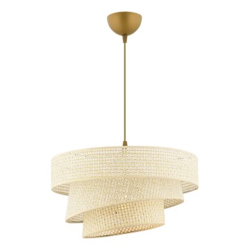 Lustre suspenso por cabo COUPER 1xE27/60W/230V creme