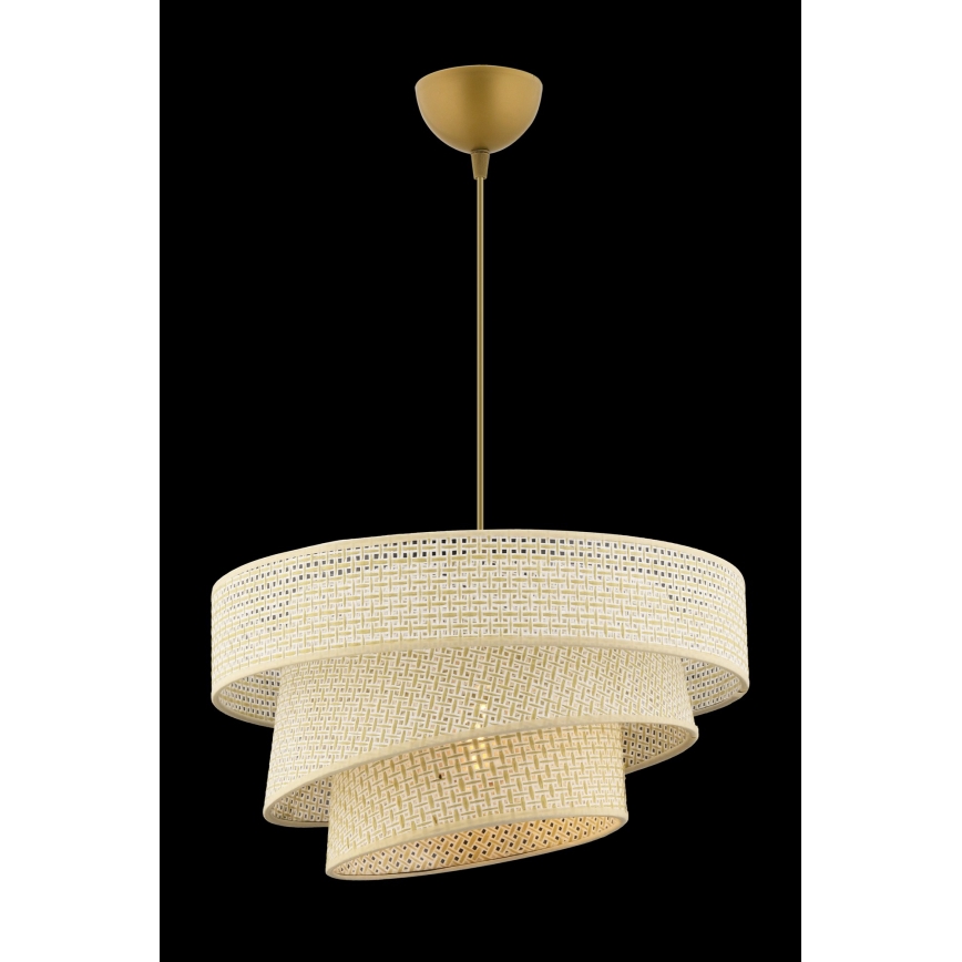 Lustre suspenso por cabo COUPER 1xE27/60W/230V creme