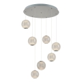 Lustre suspenso por cabo CREMONA 7xLED/5W/230V 3000K cromo fosco