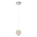 Lustre suspenso por cabo CREMONA LED/5W/230V 3000K cromado mate