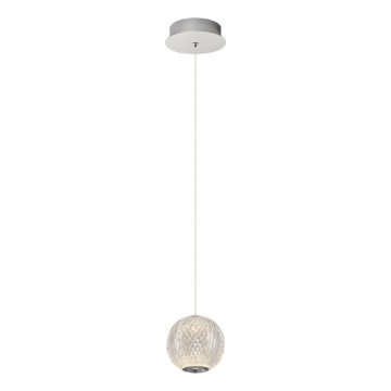 Lustre suspenso por cabo CREMONA LED/5W/230V 3000K cromado mate