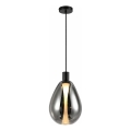 Lustre suspenso por cabo DENSO 1xG9/5W/230V, Ø 20 cm, cromo preto