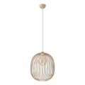 Lustre suspenso por cabo DESTELLO 1xE27/15W/230V Ø 33 cm bege