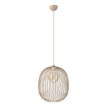 Lustre suspenso por cabo DESTELLO 1xE27/15W/230V Ø 33 cm bege