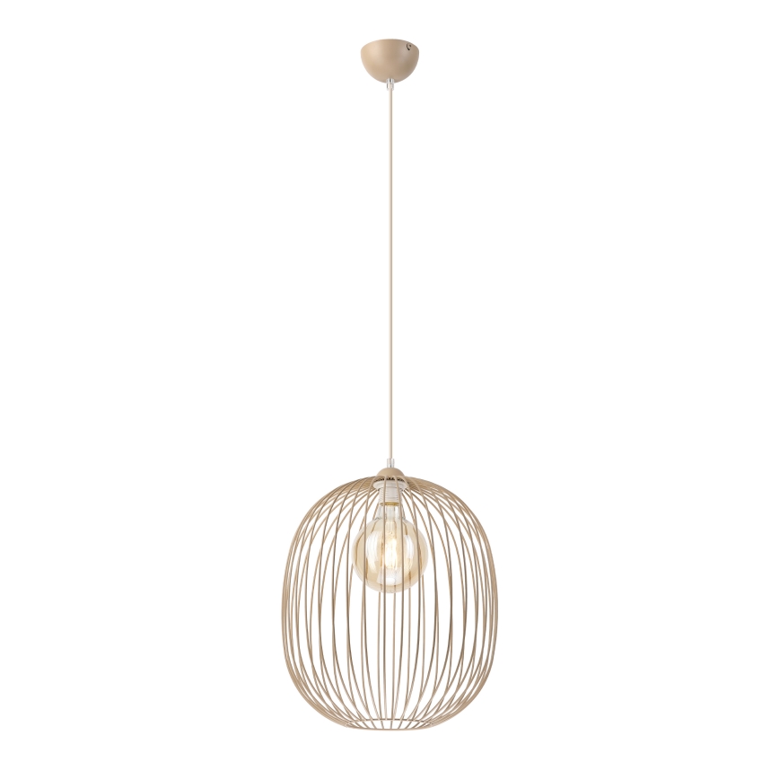 Lustre suspenso por cabo DESTELLO 1xE27/15W/230V Ø 33 cm bege