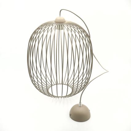 Lustre suspenso por cabo DESTELLO 1xE27/15W/230V Ø 33 cm bege