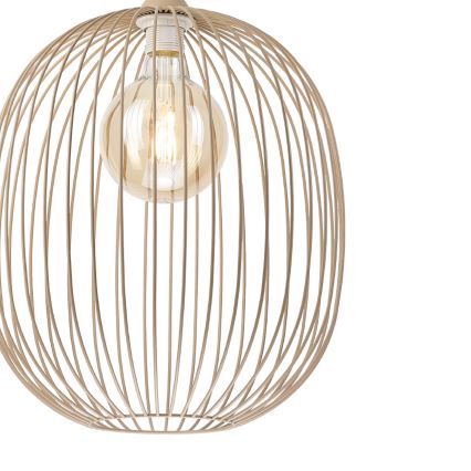 Lustre suspenso por cabo DESTELLO 1xE27/15W/230V Ø 33 cm bege
