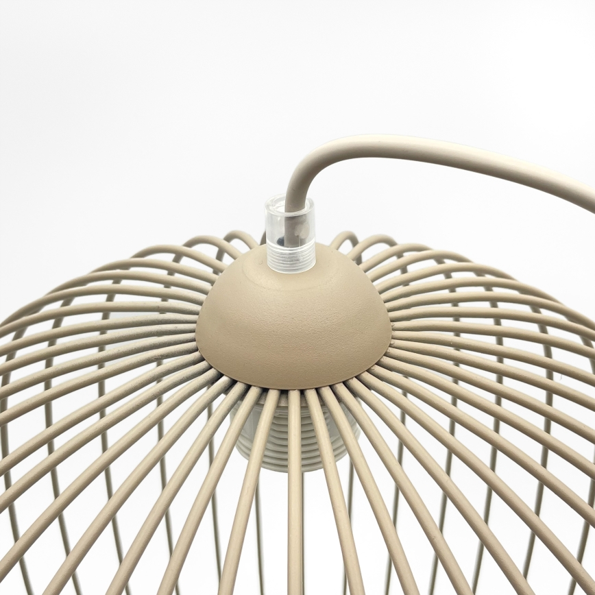Lustre suspenso por cabo DESTELLO 1xE27/15W/230V Ø 33 cm bege