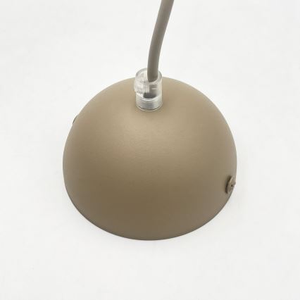 Lustre suspenso por cabo DESTELLO 1xE27/15W/230V Ø 33 cm bege