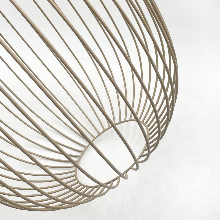 Lustre suspenso por cabo DESTELLO 1xE27/15W/230V Ø 33 cm bege