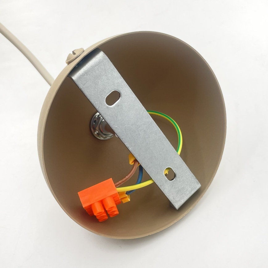 Lustre suspenso por cabo DESTELLO 1xE27/15W/230V Ø 33 cm bege