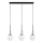 Lustre suspenso por cabo DORENA 3xE14/10W/230V preto/dourado