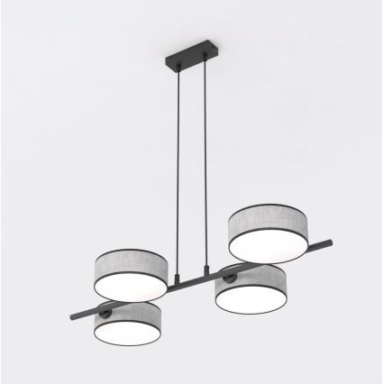 Lustre suspenso por cabo DRUMZ 4xE14/10W/230V cinzento