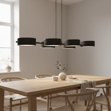 Lustre suspenso por cabo DRUMZ 6xE14/10W/230V preto