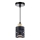 Lustre suspenso por cabo ELEN 1xE27/35W/230V preto/dourado