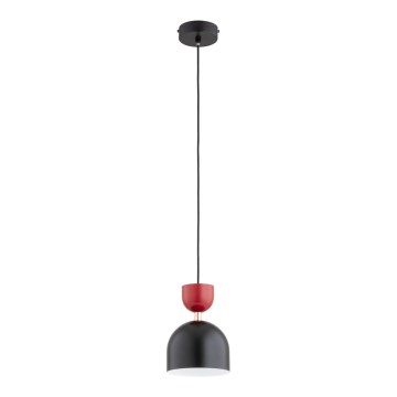 Lustre suspenso por cabo ENTORI 1xE27/15W/230V preto/vermelho