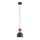 Lustre suspenso por cabo ENTORI 1xE27/15W/230V preto/vermelho