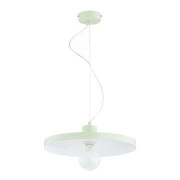 Lustre suspenso por cabo ETERI 1xE27/15W/230V verde-menta