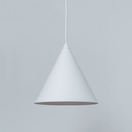Lustre suspenso por cabo ETNA II 1xE27/15W/230V diâmetro 18,5 cm branco