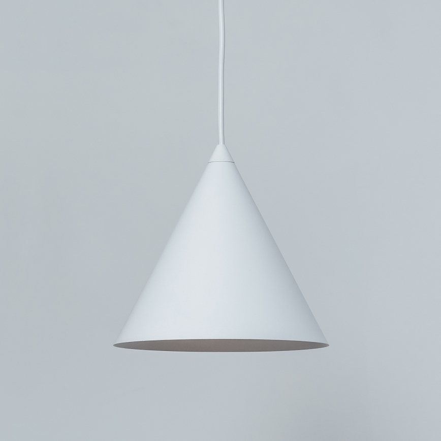 Lustre suspenso por cabo ETNA II 1xE27/15W/230V diâmetro 18,5 cm branco