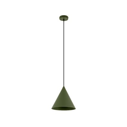 Lustre suspenso por cabo ETNA II 1xE27/15W/230V, diâmetro 25 cm, verde