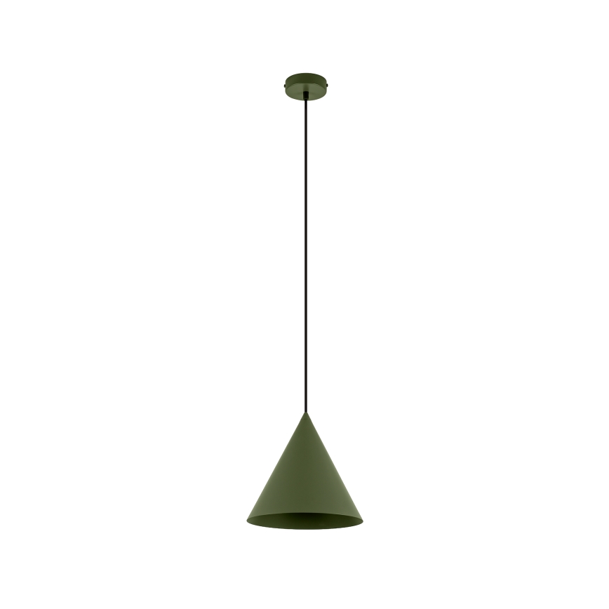 Lustre suspenso por cabo ETNA II 1xE27/15W/230V, diâmetro 25 cm, verde