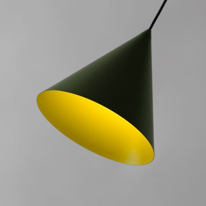 Lustre suspenso por cabo ETNA II 1xE27/15W/230V, diâmetro 25 cm, verde