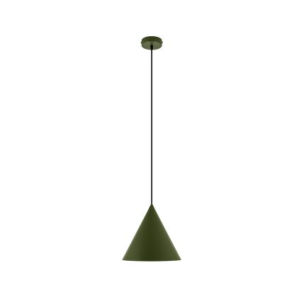 Lustre suspenso por cabo ETNA II 1xE27/15W/230V, diâmetro 25 cm, verde