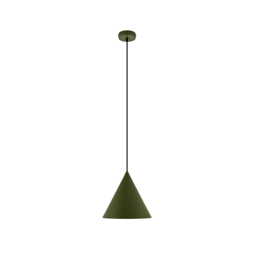 Lustre suspenso por cabo ETNA II 1xE27/15W/230V, diâmetro 25 cm, verde