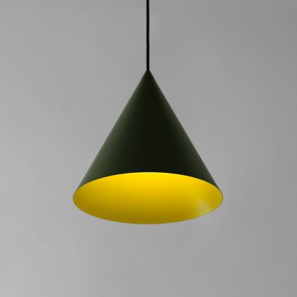 Lustre suspenso por cabo ETNA II 1xE27/15W/230V, diâmetro 25 cm, verde