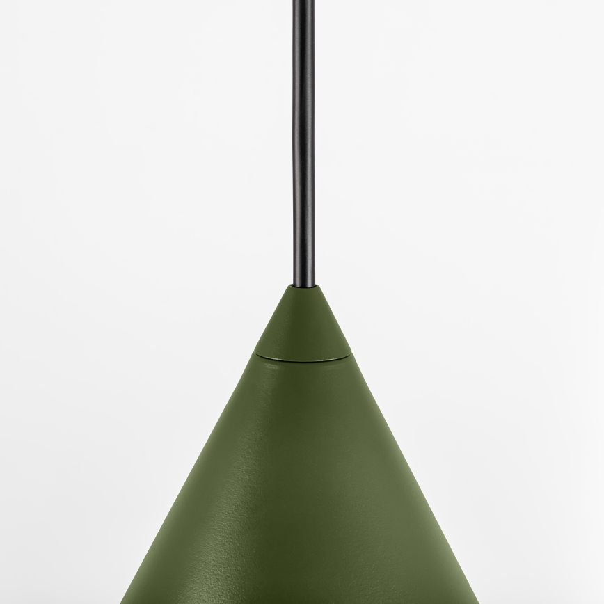 Lustre suspenso por cabo ETNA II 1xE27/15W/230V, diâmetro 25 cm, verde
