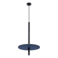 Lustre suspenso por cabo FELTRO 1xG9/8W/230V preto/azul
