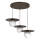 Lustre suspenso por cabo FLAT 3xE27/15W/230V castanho