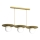 Lustre suspenso por cabo FLAT 3xE27/15W/230V dourado