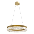 Lustre suspenso por cabo FROZI LED/32W/230V Ø 50 cm dourado