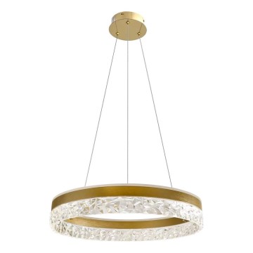 Lustre suspenso por cabo FROZI LED/32W/230V Ø 50 cm dourado