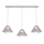 Lustre suspenso por cabo FUNDA 3xE27/15W/230V creme