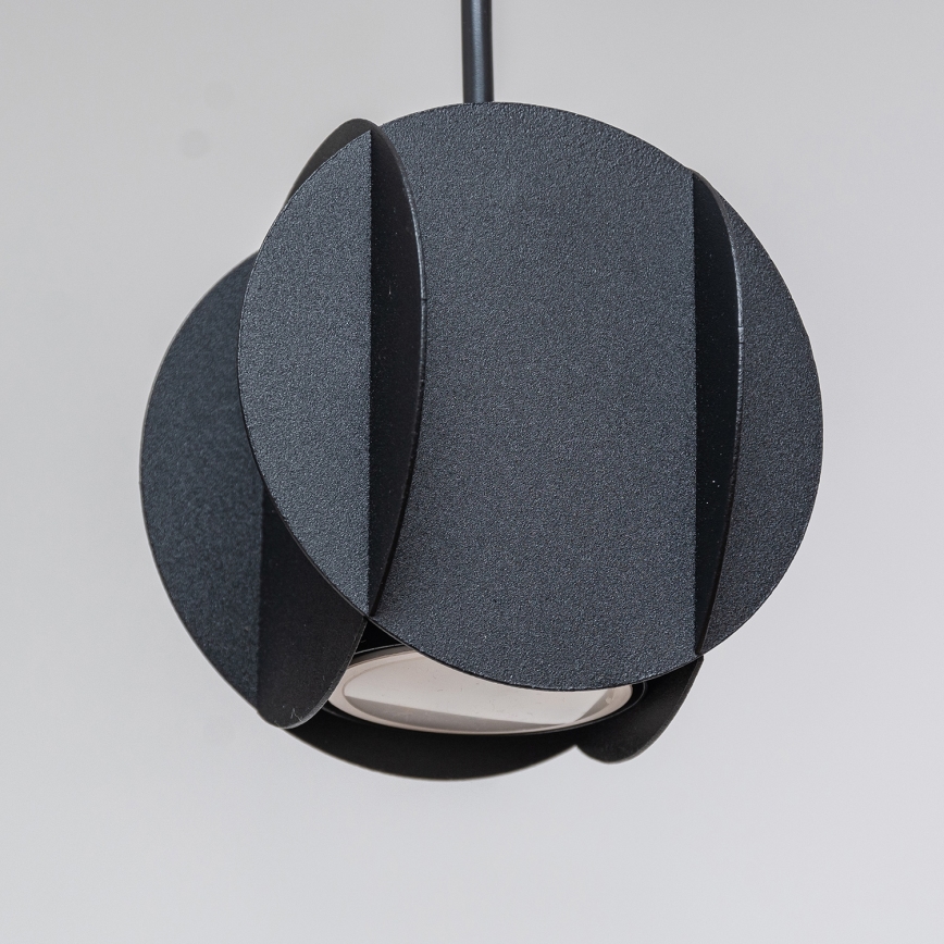 Lustre suspenso por cabo GAMBIT 4xGU10/10W/230V preto