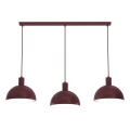 Lustre suspenso por cabo HANDA 3xE27/15W/230V bordô
