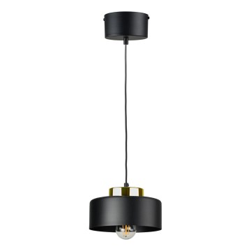 Lustre suspenso por cabo IGNIA 1xE27/60W/230V preto/dourado