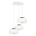 Lustre suspenso por cabo IGNIA 3xE27/60W/230V branco